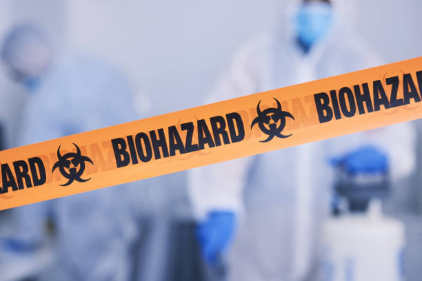 Professional Biohazard Cleanup technician working in Waterbury, CT